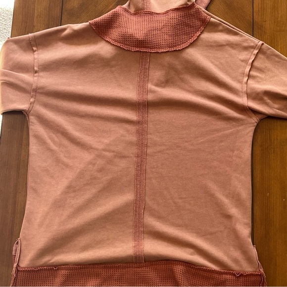 POL oversized pullover sweater with hood | burnt orange | women’s size small - Picture 8 of 10